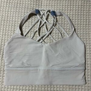 Lululemon Athletica Pale Blue Long Line Strappy Sports Bra